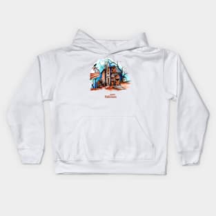 Halloween Spooky House Kids Hoodie